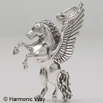 STERLING SILVER  ~ PEGASUS Beautiful Winged Horse CHARM