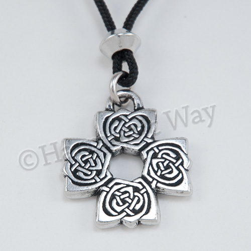 The Rose Cross Pendant Celtic Knotwork Necklace Protection Symbol Knot Work AU
